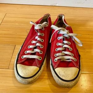 Women’s Red Converse Sneakers size 8